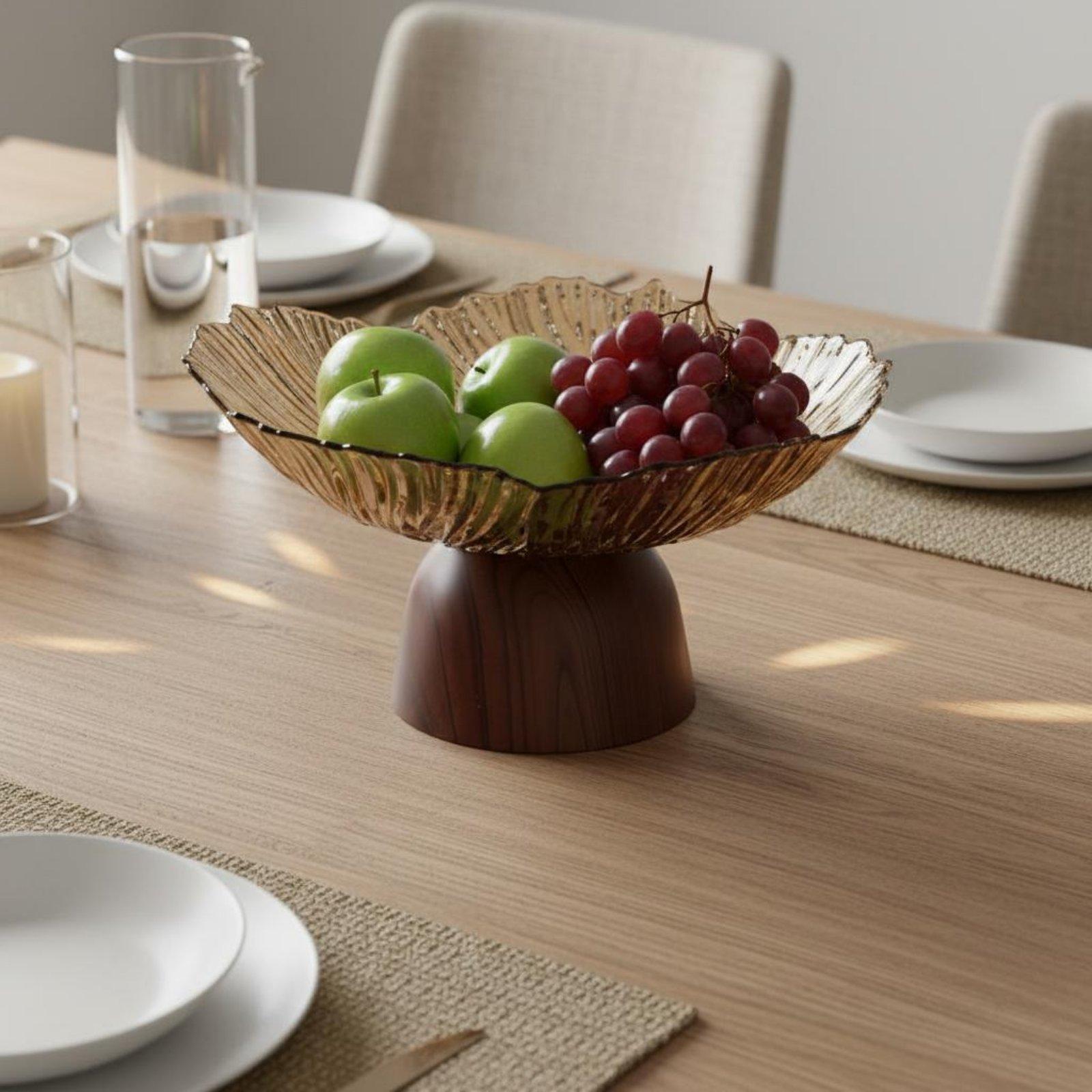 Wooden Serving Tray - Bandeja Industrial com Design de Madeira
