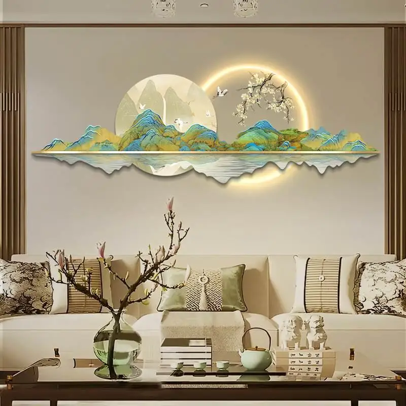 Luxury Lifestyle Living - Relógio de Parede Estilo Chinês LED