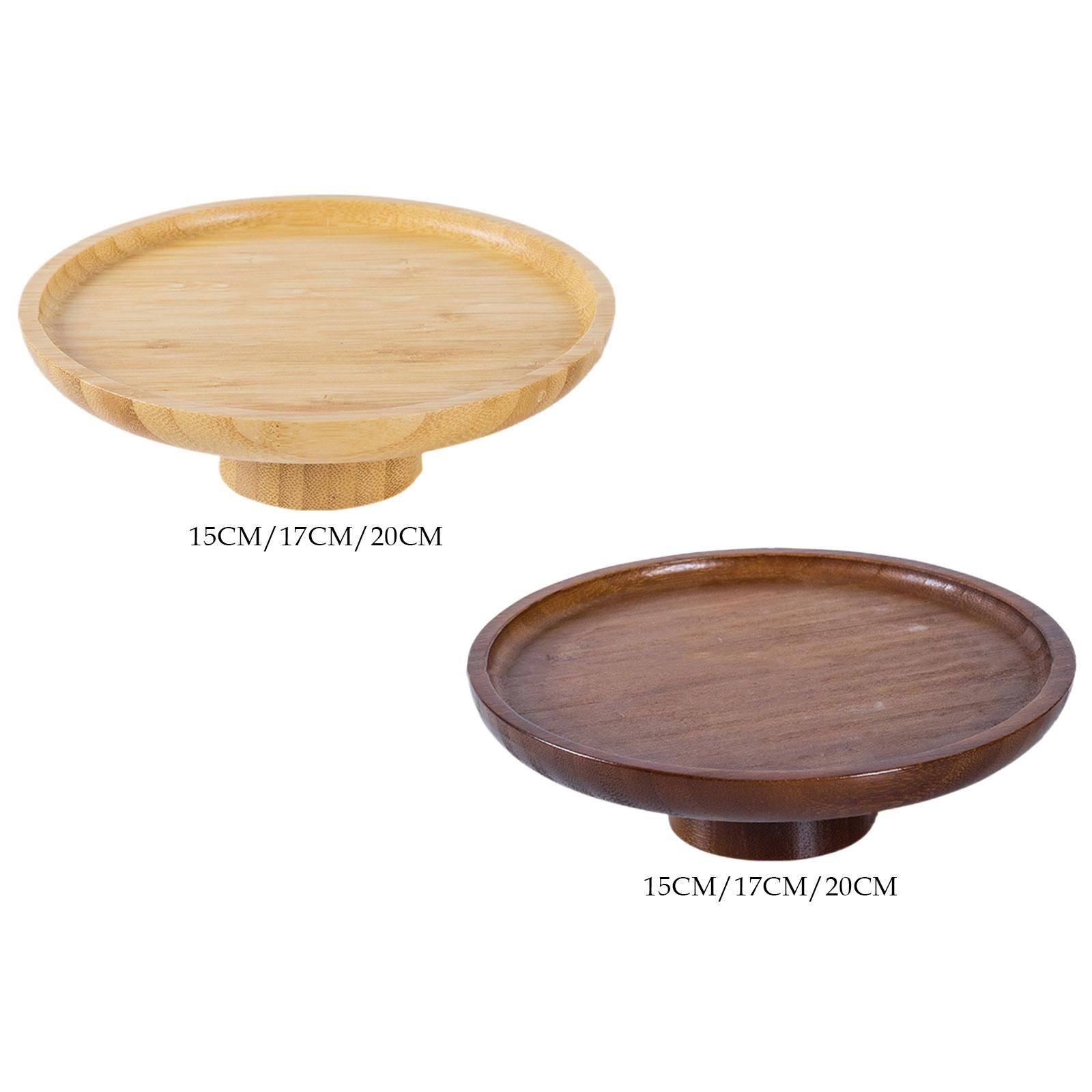 Wooden Serving Tray - Suporte de bolo de madeira bandeja