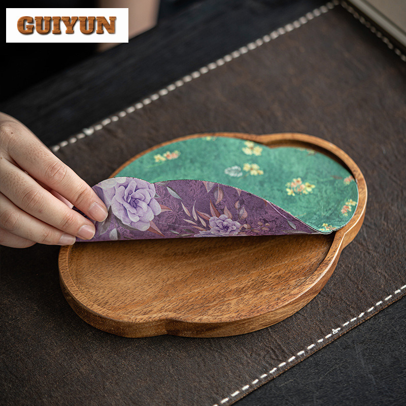 Bandeja de chá de madeira de n - Wooden Serving Tray avaliação e preço