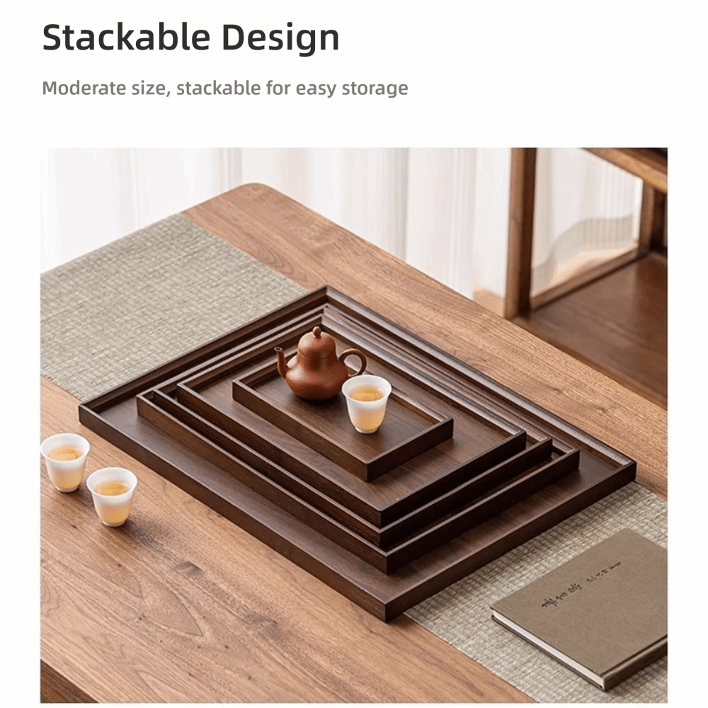 Bandeja Decorativa de Bambu Na - Wooden Serving Tray avaliação e preço