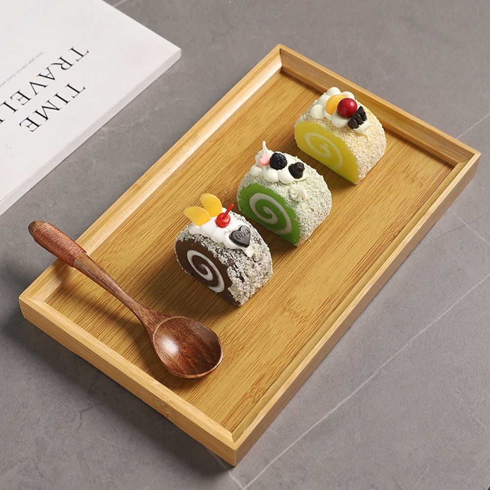 Bandeja Decorativa de Bambu Na - Wooden Serving Tray avaliação e preço