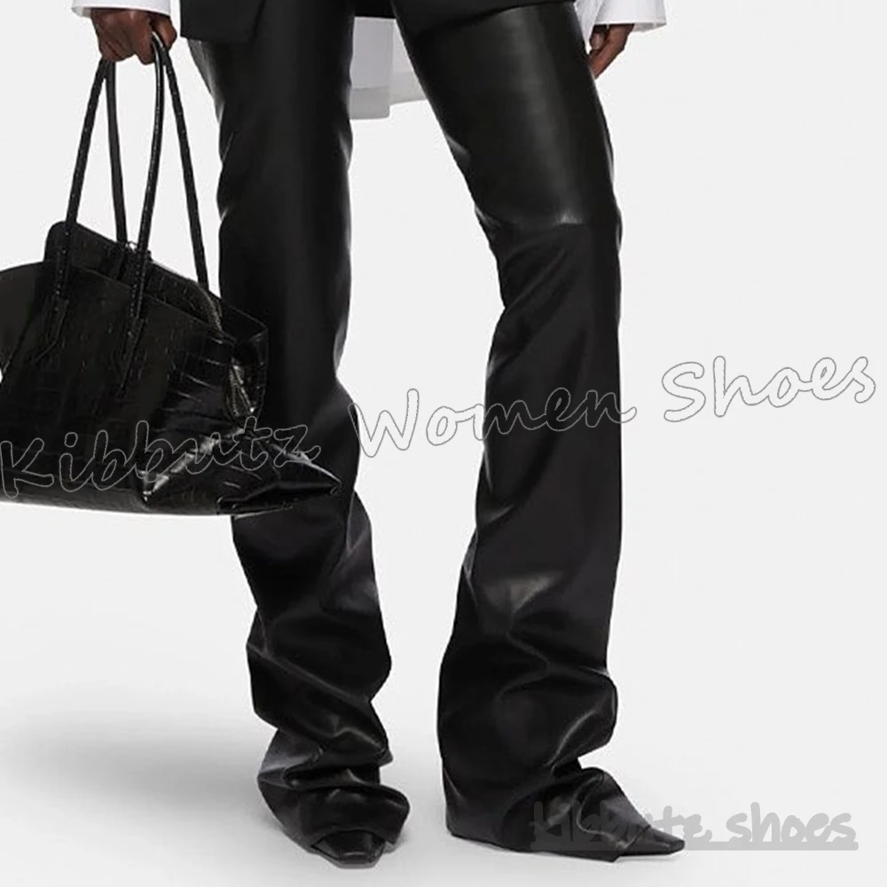 Acima do joelho botas de couro - Luxury Lifestyle Shoes avaliação e preço