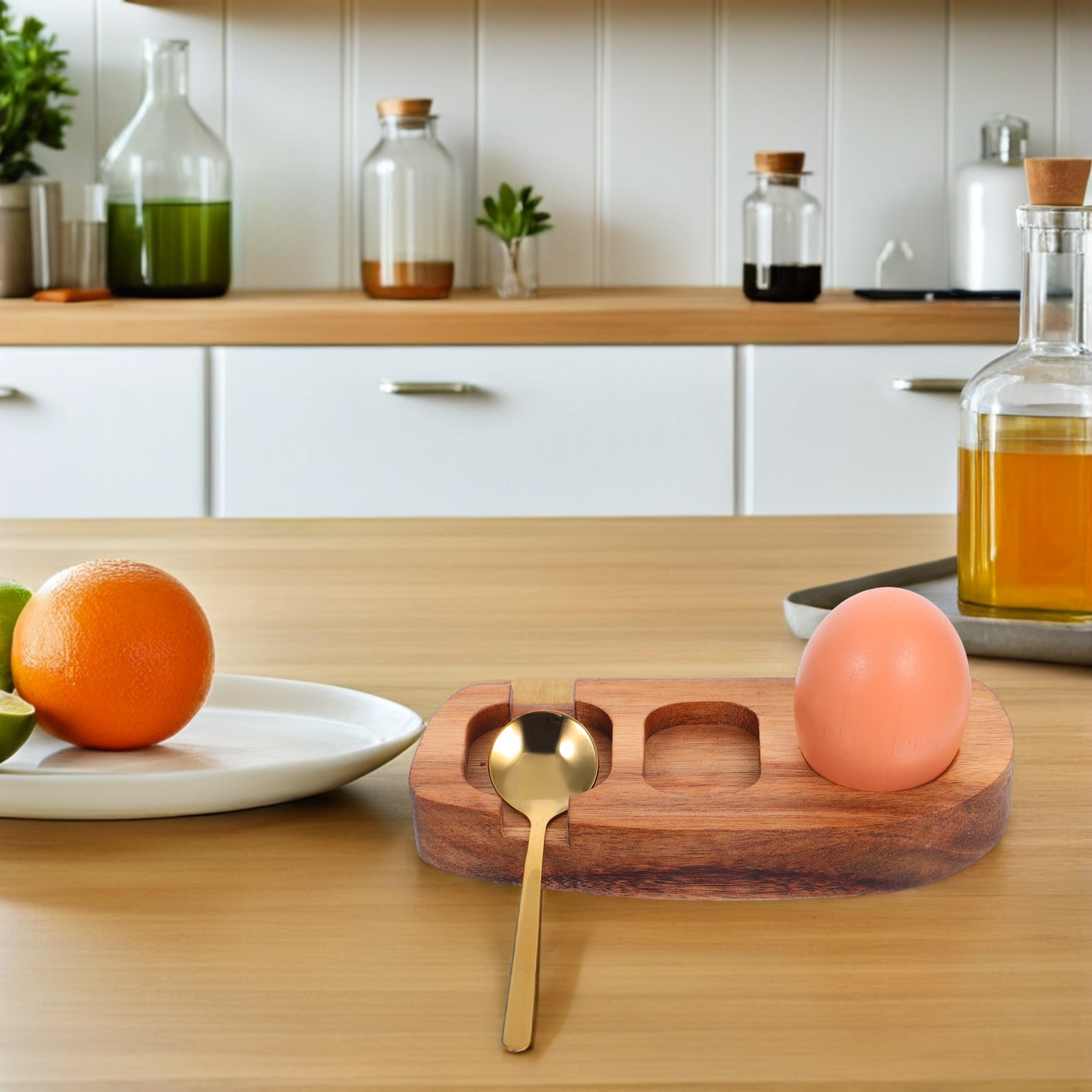 Suporte de Madeira para Ovos,  - Wooden Serving Tray avaliação e preço