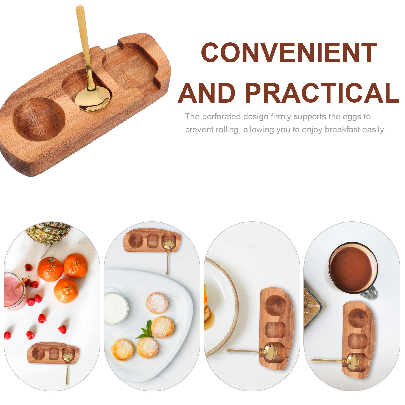 Suporte de Madeira para Ovos,  - Wooden Serving Tray avaliação e preço