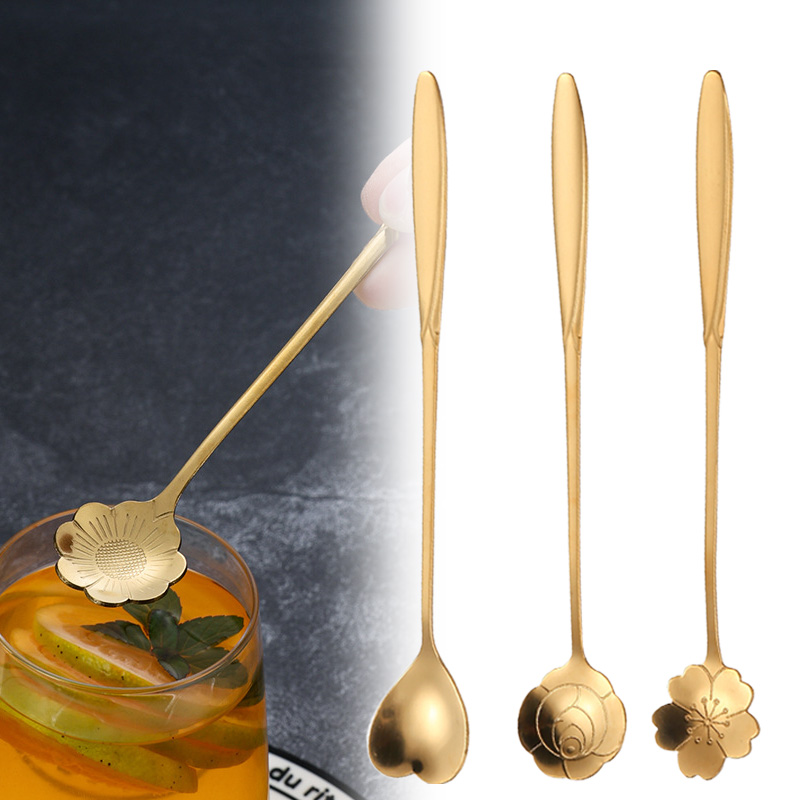 Aço inoxidável cereja rosa flo - Gold Cutlery Flatware avaliação e preço