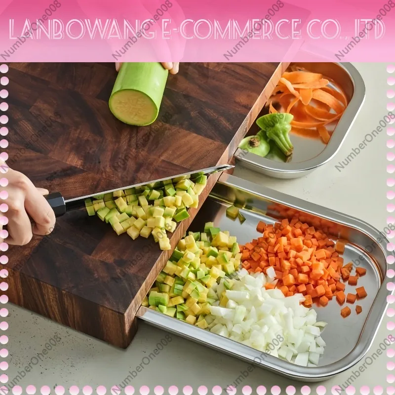 Tábua de Corte de Noz com Band - Wooden Serving Tray avaliação e preço